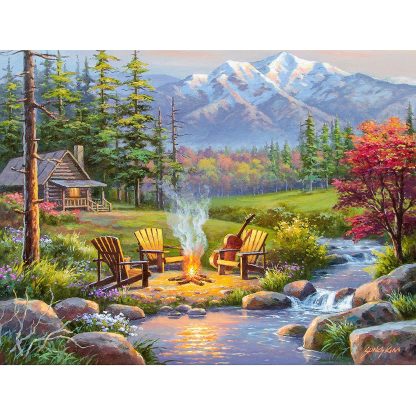 Ravensburger Riverside Livingroom 750 Piece Large Format Puzzle - Image 2
