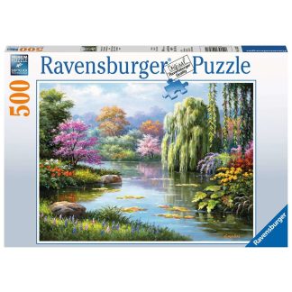 Ravensburger Romantic Pond View 500 Piece Puzzle