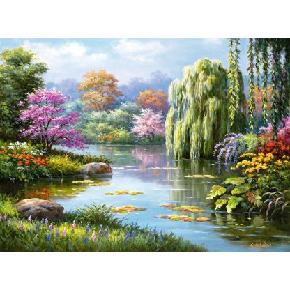 Ravensburger Romantic Pond View 500 Piece Puzzle - Image 2