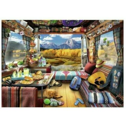 Ravensburger Wanderlust Vanlife Camper Camping 1000 Piece Puzzle - Image 2