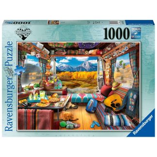 Ravensburger Wanderlust Vanlife Camper Camping 1000 Piece Puzzle