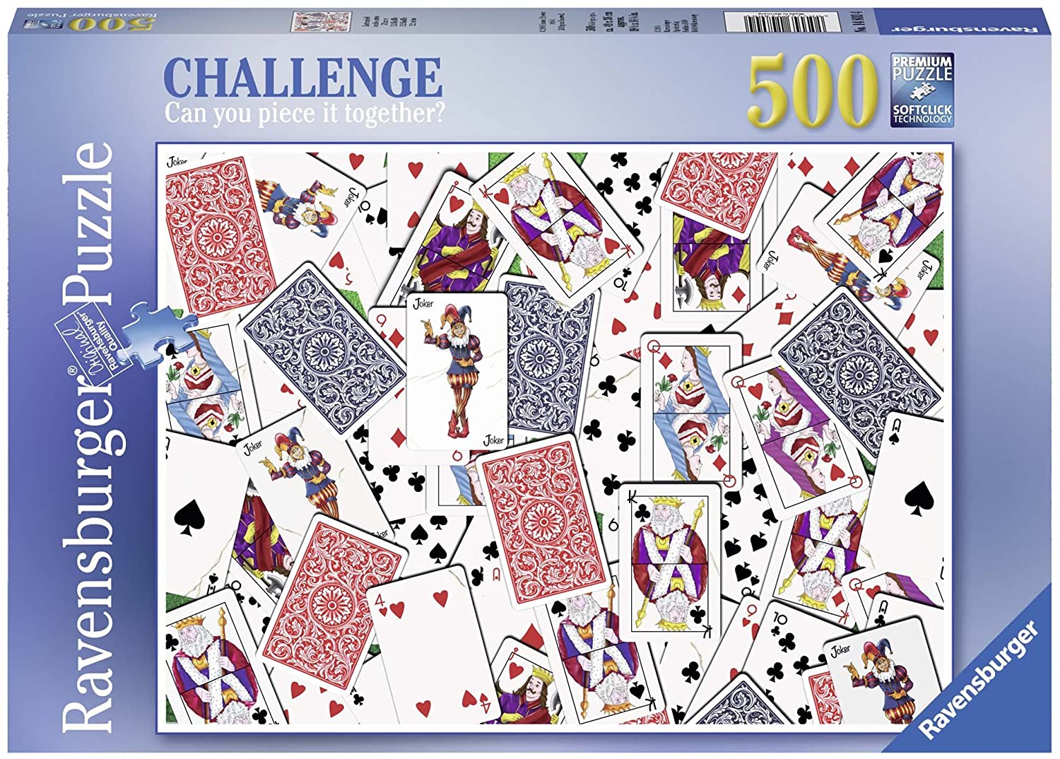 Ravensburger 52 Shuffle 500 Piece Challenge Series Puzzle