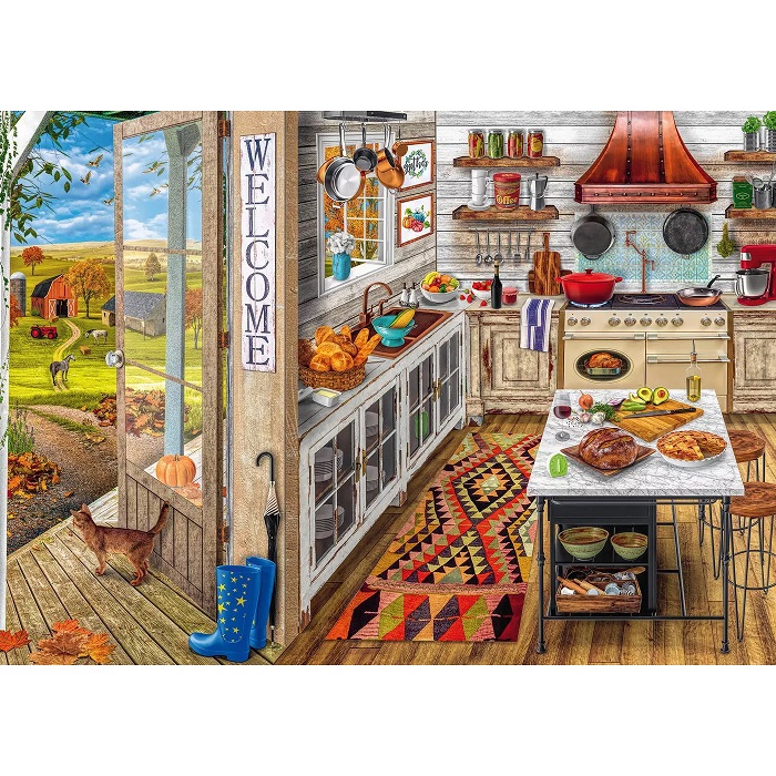 16546 Ravensburger Puzzle 1000 Teile Country Kitchen Art.-Nr 