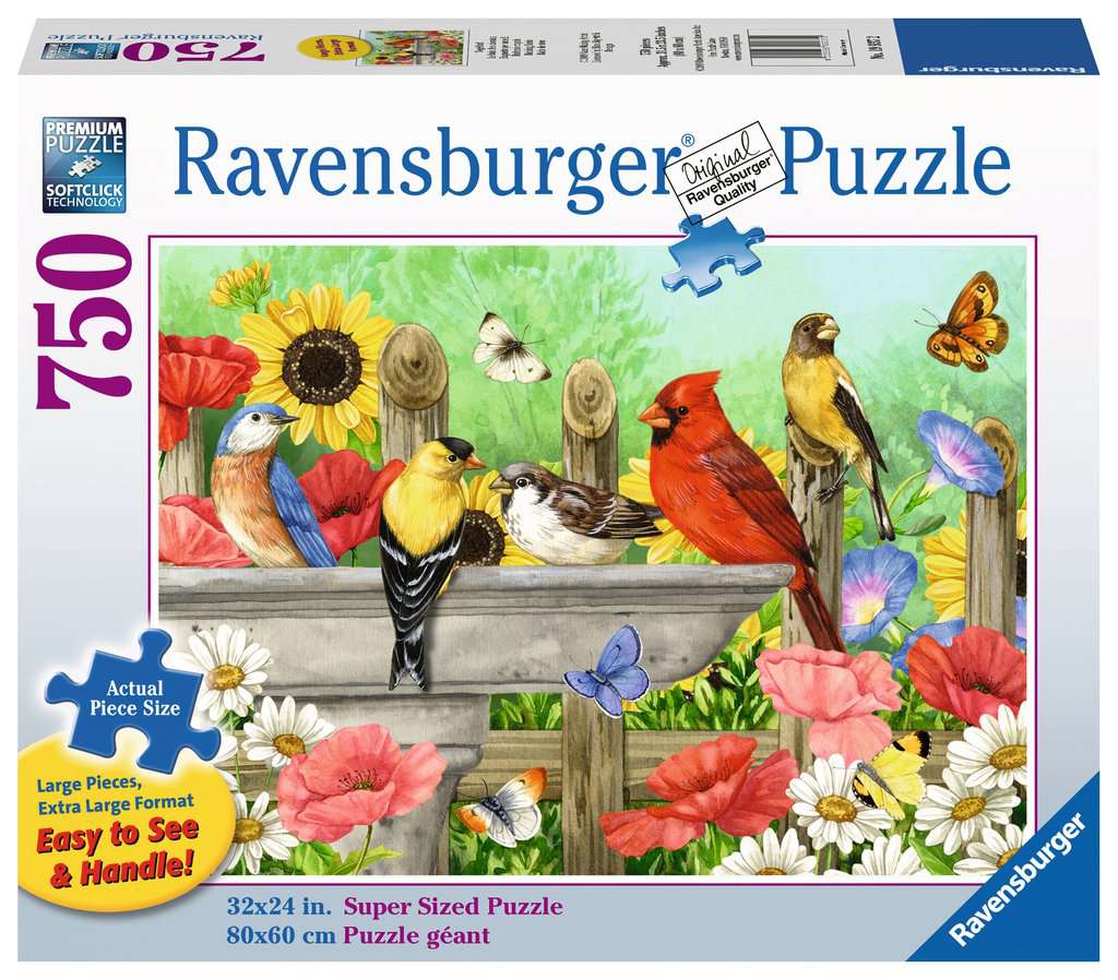 Ravensburger Bathing Birds 750 Large Piece Format Puzzle