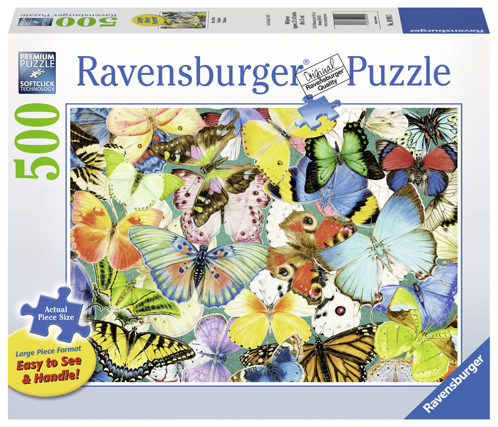 Ravensburger Butterflies 500 Piece Large Format Puzzle