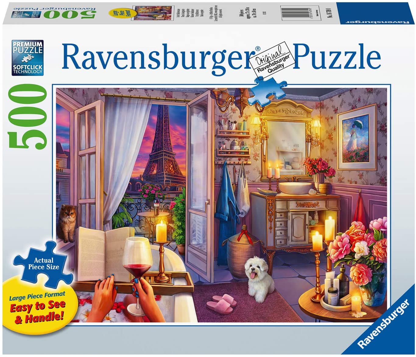 Ravensburger Cozy Bathroom 500 Piece Large Format Puzzle