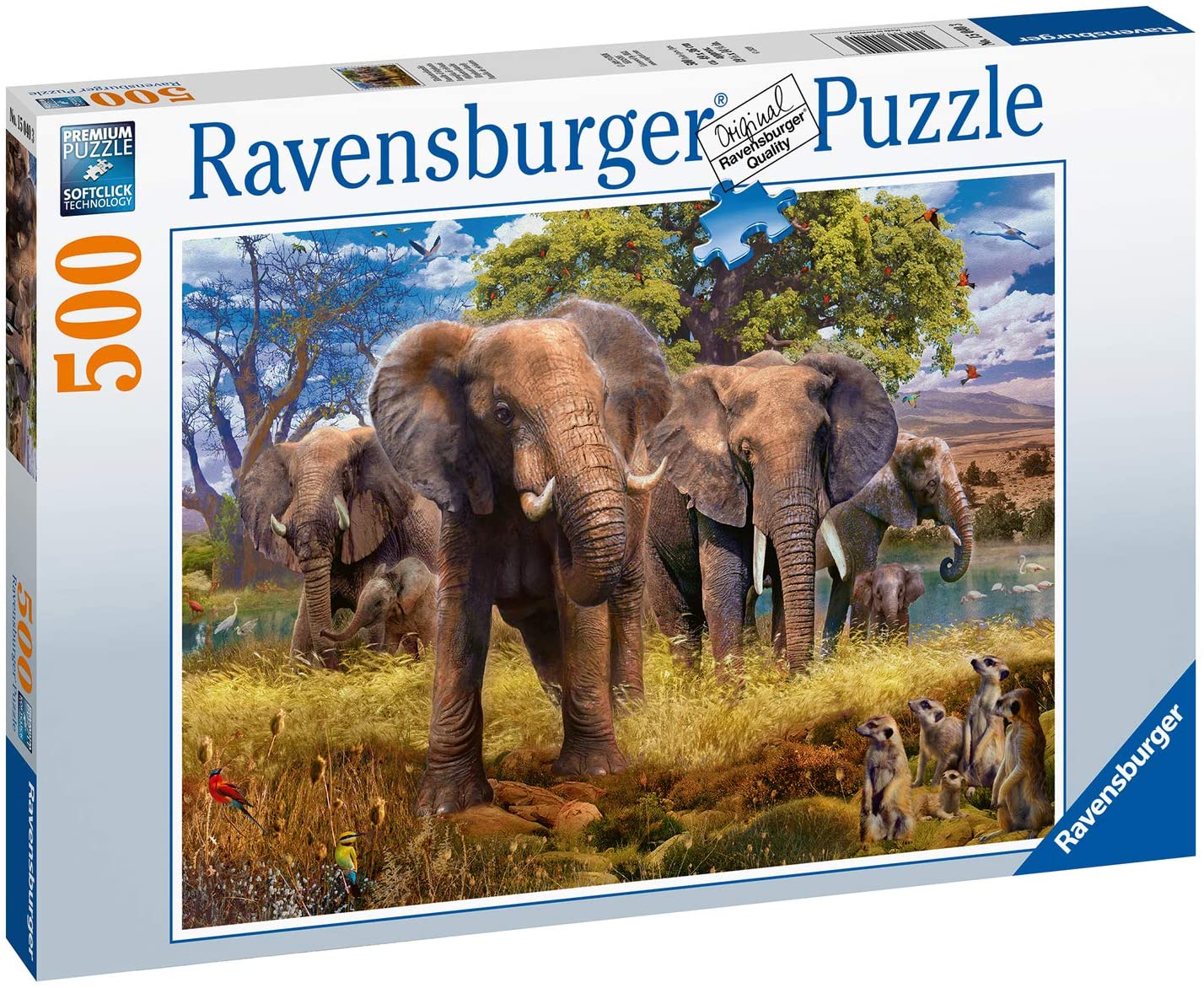 Ravensburger Elephants 500 Piece Puzzle