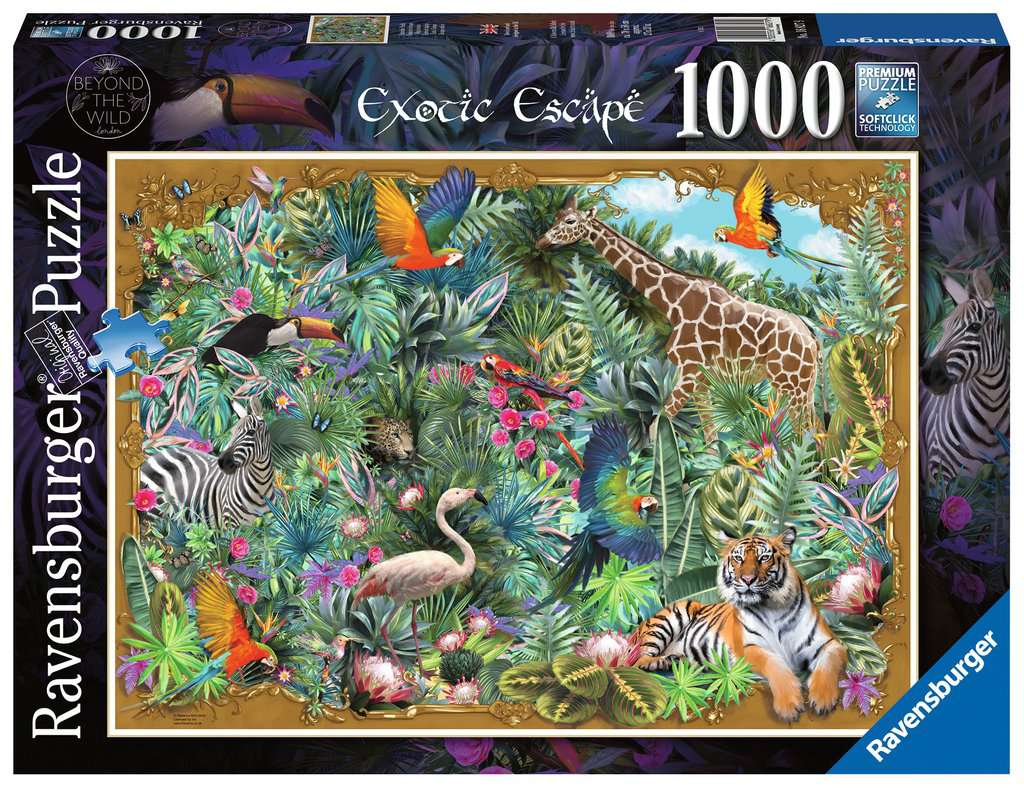 Ravensburger Beyond The Wild Exotic Escape 1000 Piece Puzzle