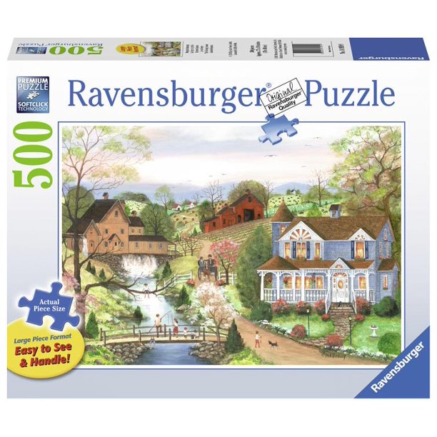 Ravensburger The Fishing Lesson 500 Piece Large Format Puzzle