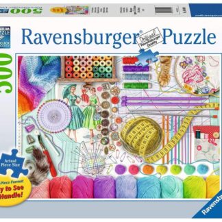 Ravensburger Needlework Station 500 Piece Large Format Puzzle