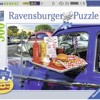 Ravensburger Drive Thru Route 66 500 Piece Large Format Puzzle
