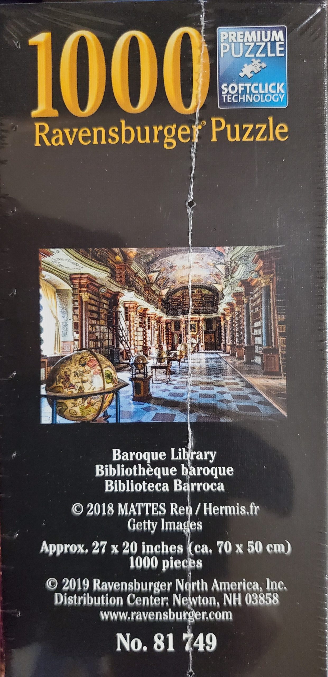 Ravensburger Baroque Library 1000 Piece Puzzle