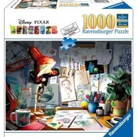 Ravensburger Disney Pixar Artist Desk 1000 Piece Puzzle