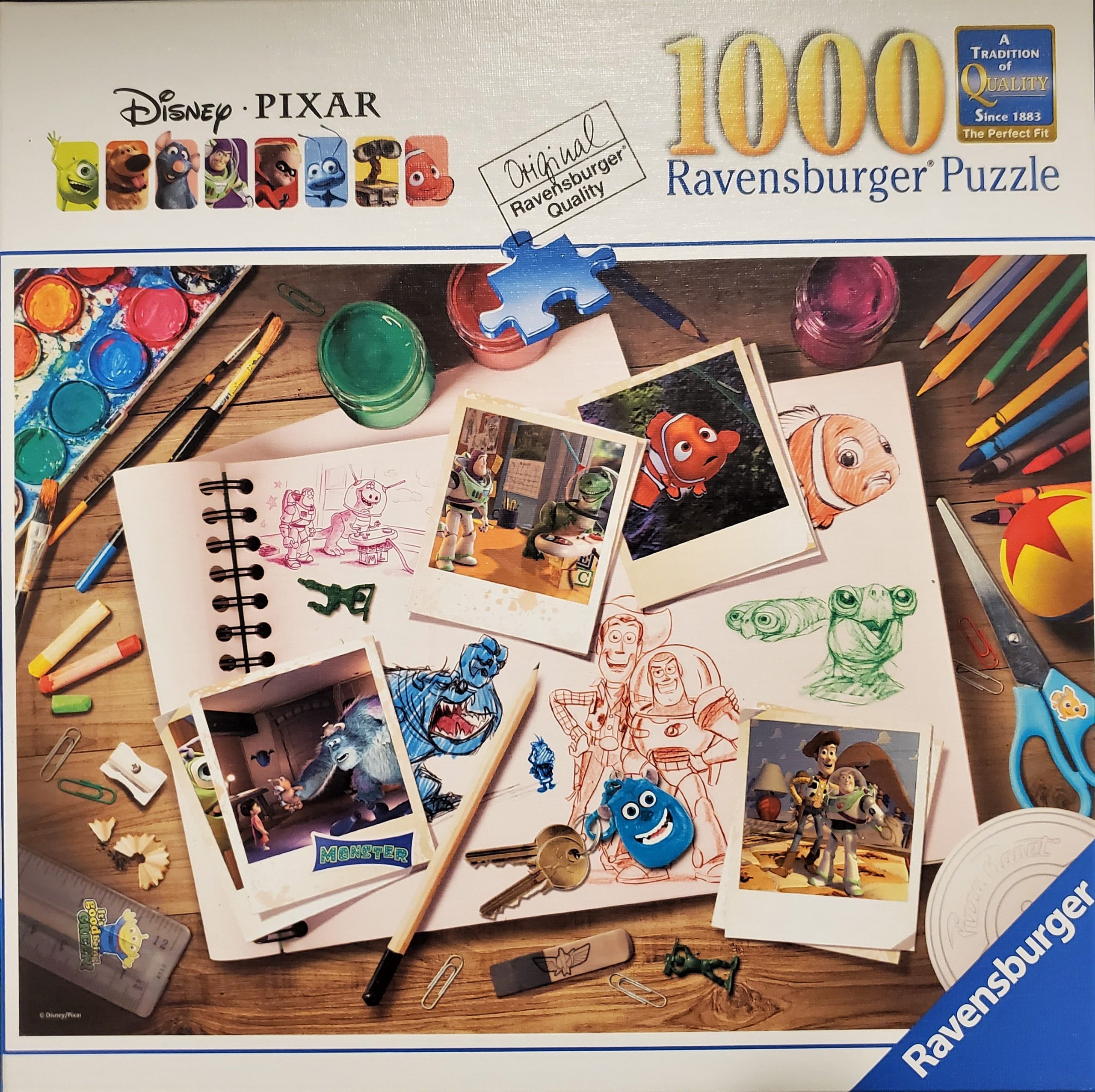 Ravensburger Disney Pixar Sketches 1000 Piece Puzzle