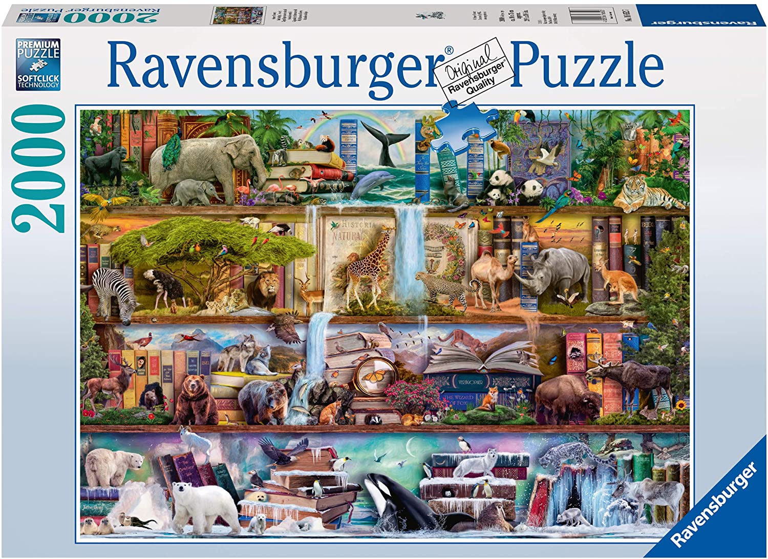 Ravensburger Aimee Stewart Wild Kingdom Shelves 2000 Piece Puzzle