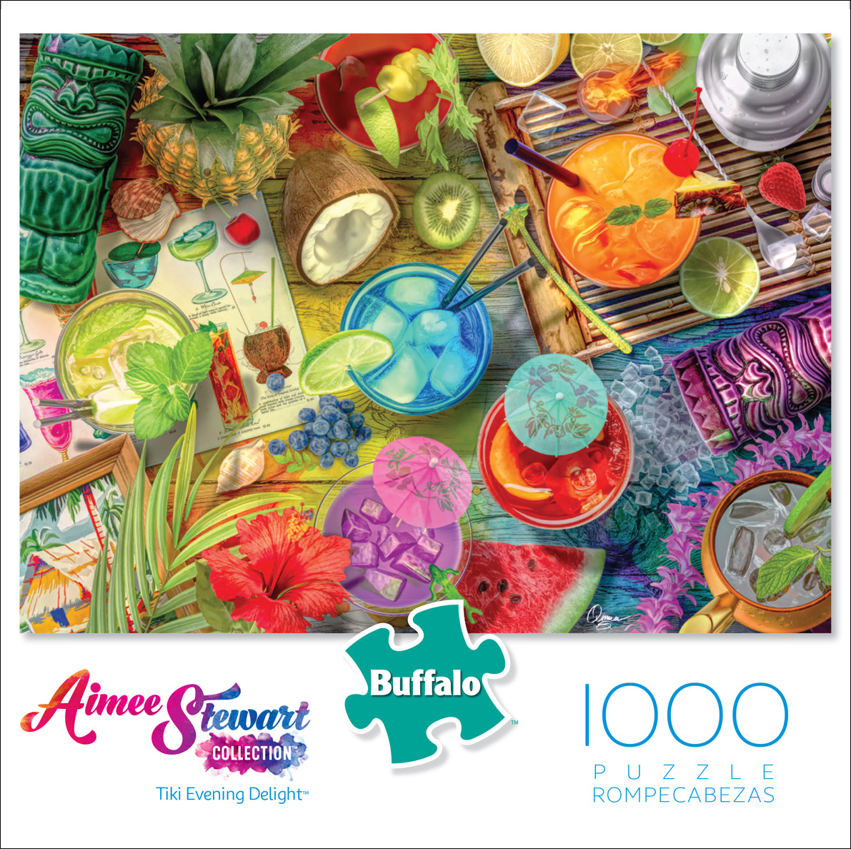 Buffalo Games Aimee Stewart Tiki Evening Delight 1000 Piece Puzzle