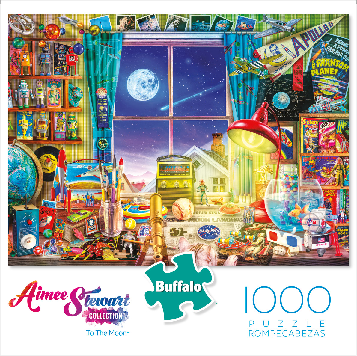 Buffalo Games Aimee Stewart To the Moon 1000 Piece Puzzle