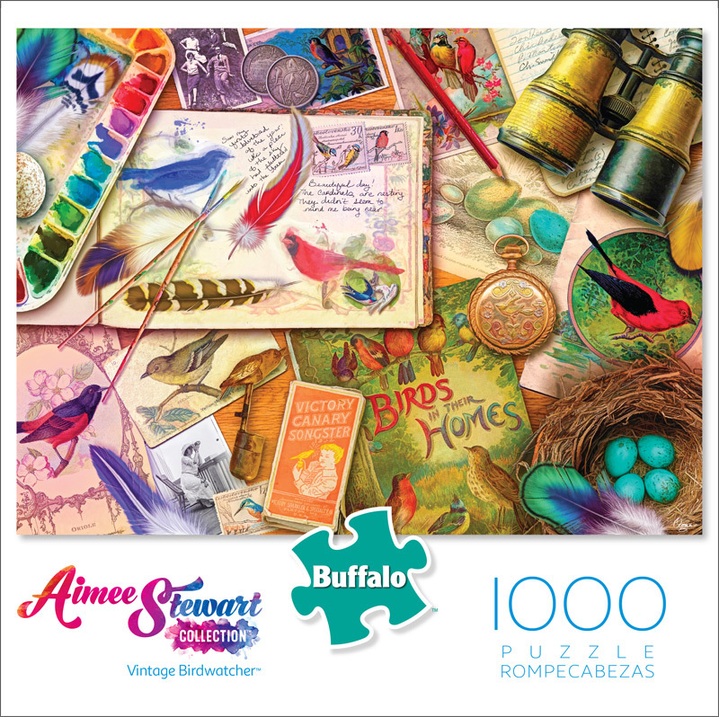 Buffalo Games Aimee Stewart Vintage Birdwatcher 1000 Piece Puzzle