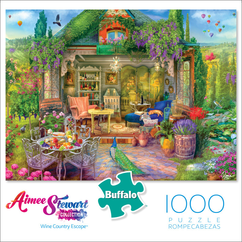 Buffalo Games Aimee Stewart Wine Country Escape 1000 Piece Puzzle