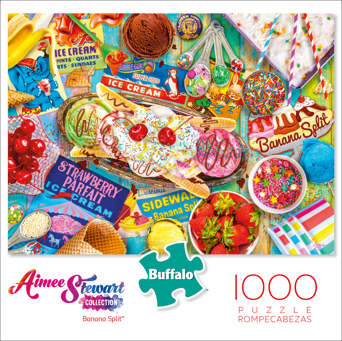 Buffalo Games Aimee Stewart Banana Split 1000 Piece Puzzle