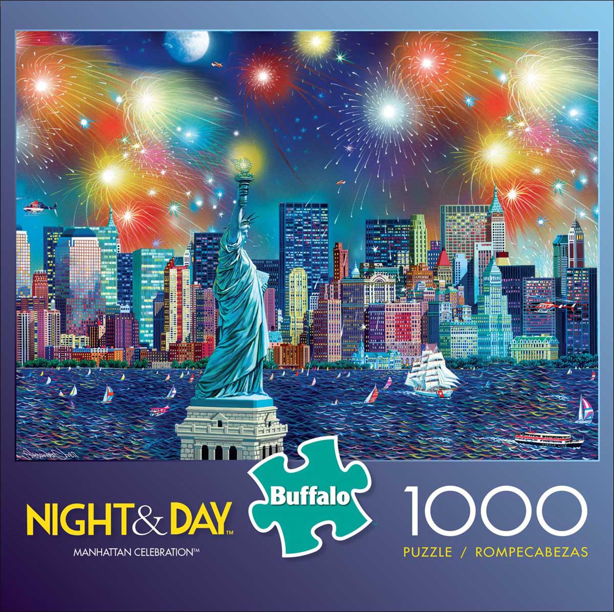 Buffalo Games Night & Day Manhattan Celebration 1000 Piece Puzzle
