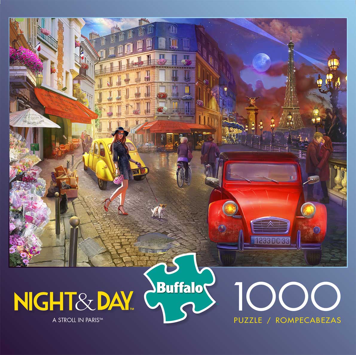 Buffalo Games Night & Day A Stroll In Paris 1000 Piece Puzzle