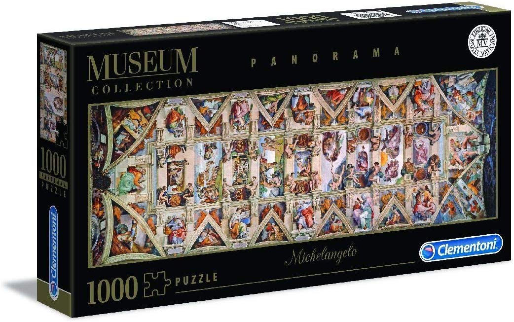 Clementoni Museum Collection Michelangelo The Sistine Chapel Ceiling  Panorama 1000 Piece Puzzle – The Puzzle Collections