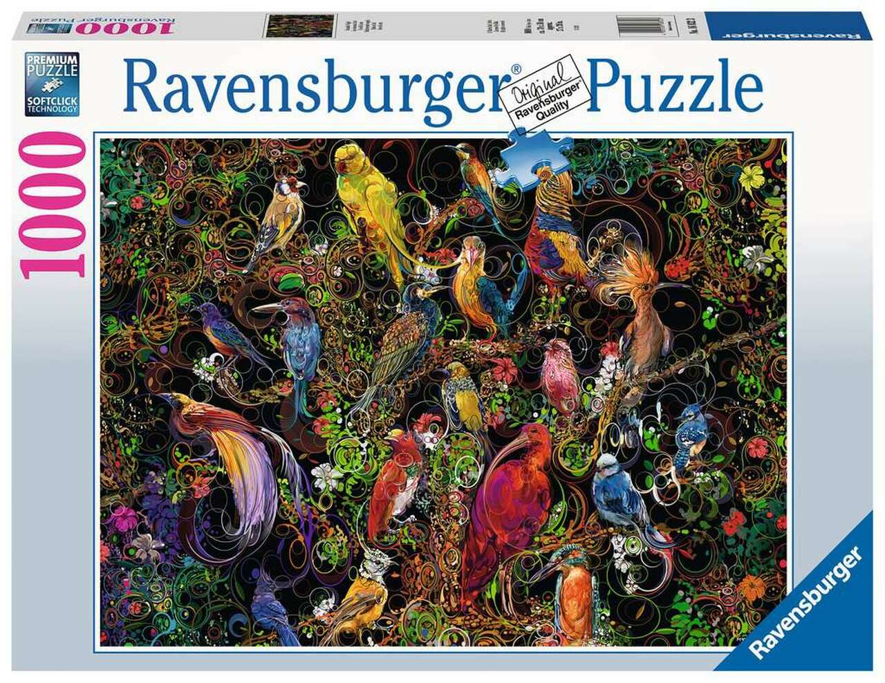 Garden Birds Ravensburger 1000 Piece Jigsaw Puzzle Sealed Box Free Shipping
