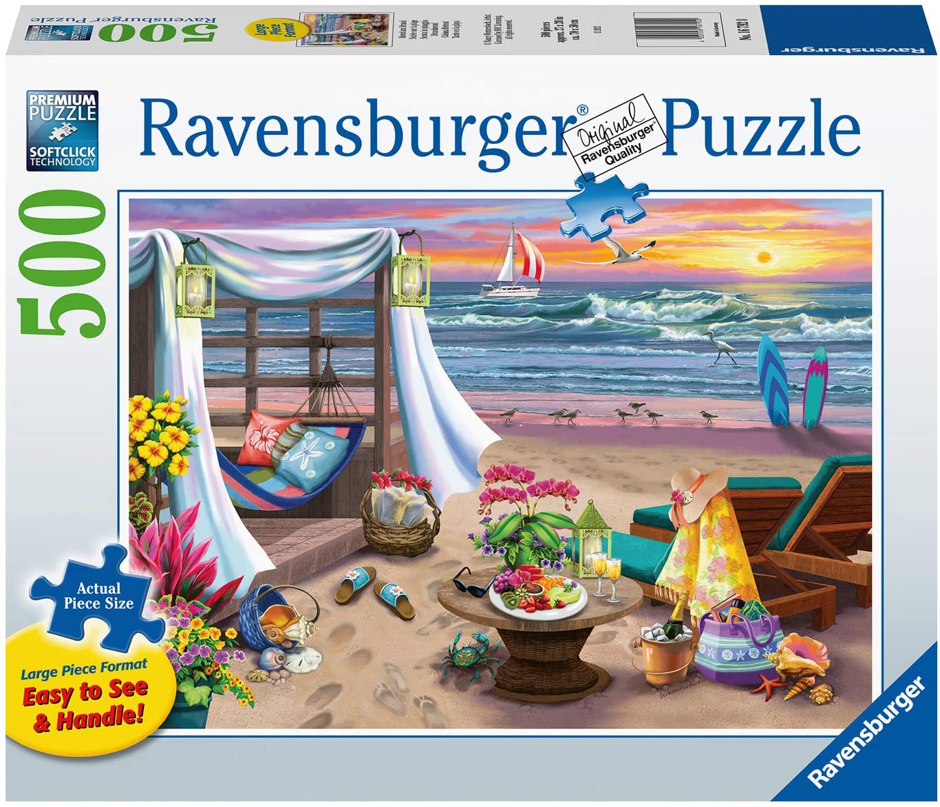 Ravensburger Cabana Retreat 500 Piece Large Format Puzzle