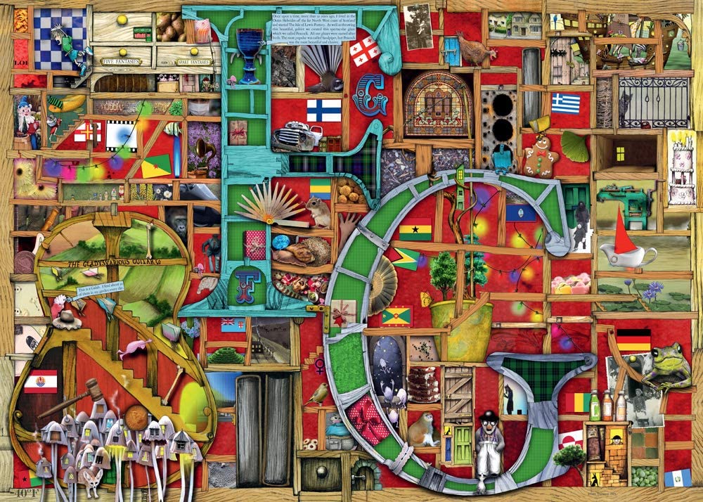 Ravensburger Colin Thompson Awesome Alphabet F G 1000 Piece