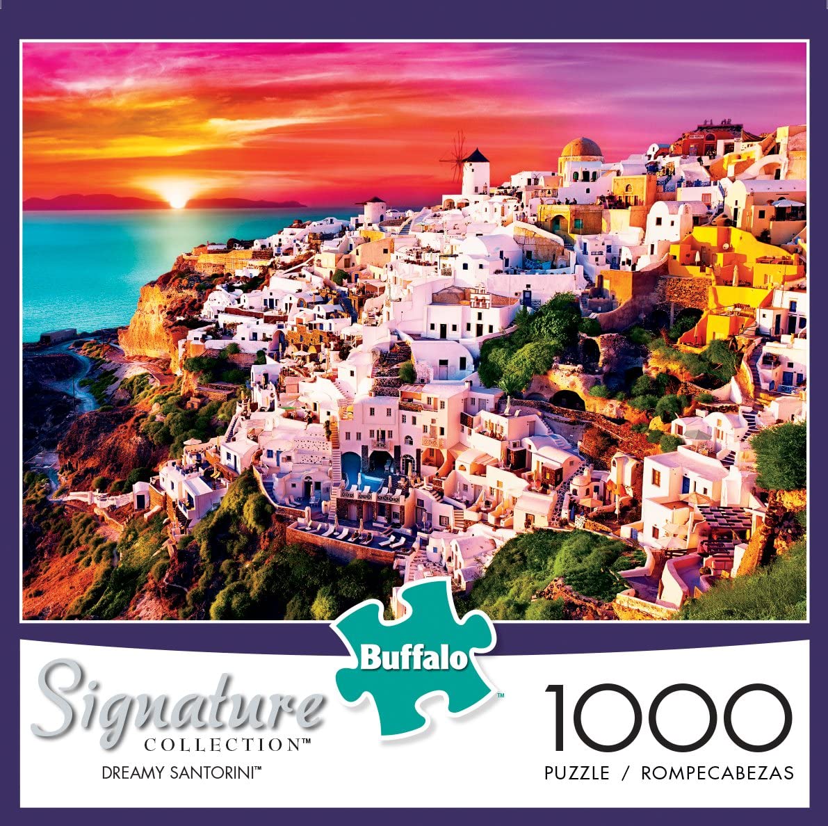 Buffalo Games Signature Collection Dreamy Santorini 1000 Piece Puzzle