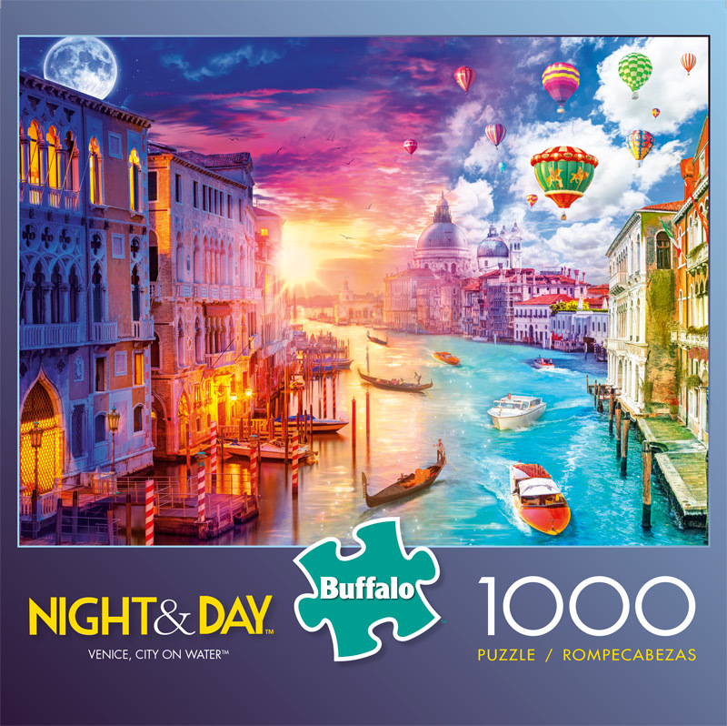 Buffalo Games Night & Day Venice, City of Romance 1000 Piece Puzzle