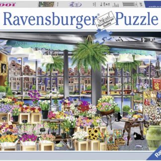 Ravensburger Wanderlust Collection Amsterdam Flower Market 1000 Piece Puzzle