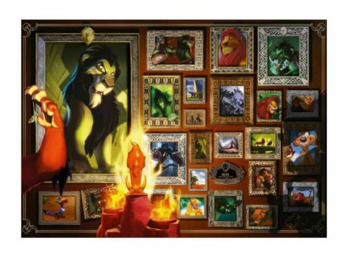 Puzzle villainous scar roi lion 1000 pièces ravensburger