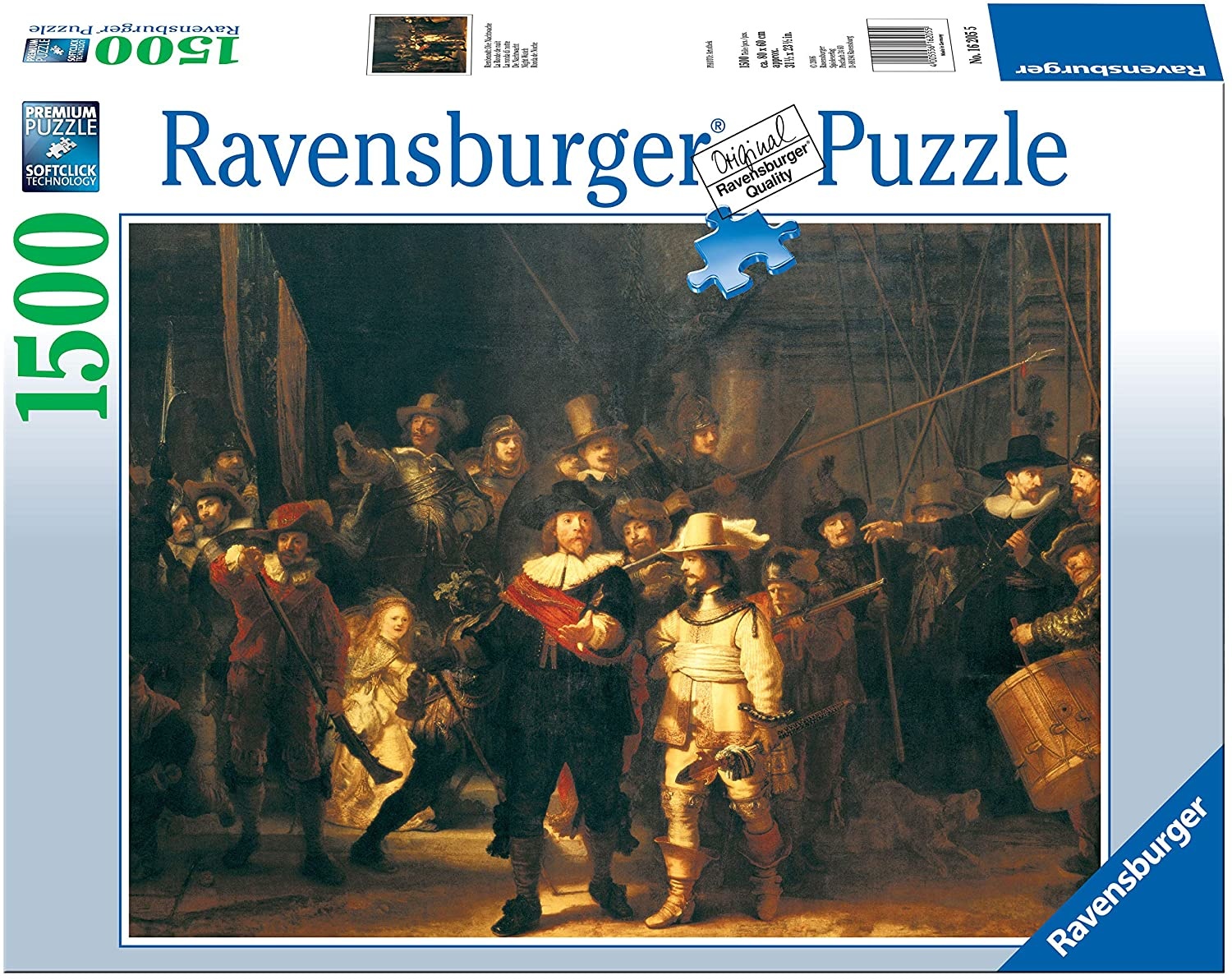 Ravensburger Rembrandt: Die Nachtwache (Night Watch) 1500 Piece Puzzle