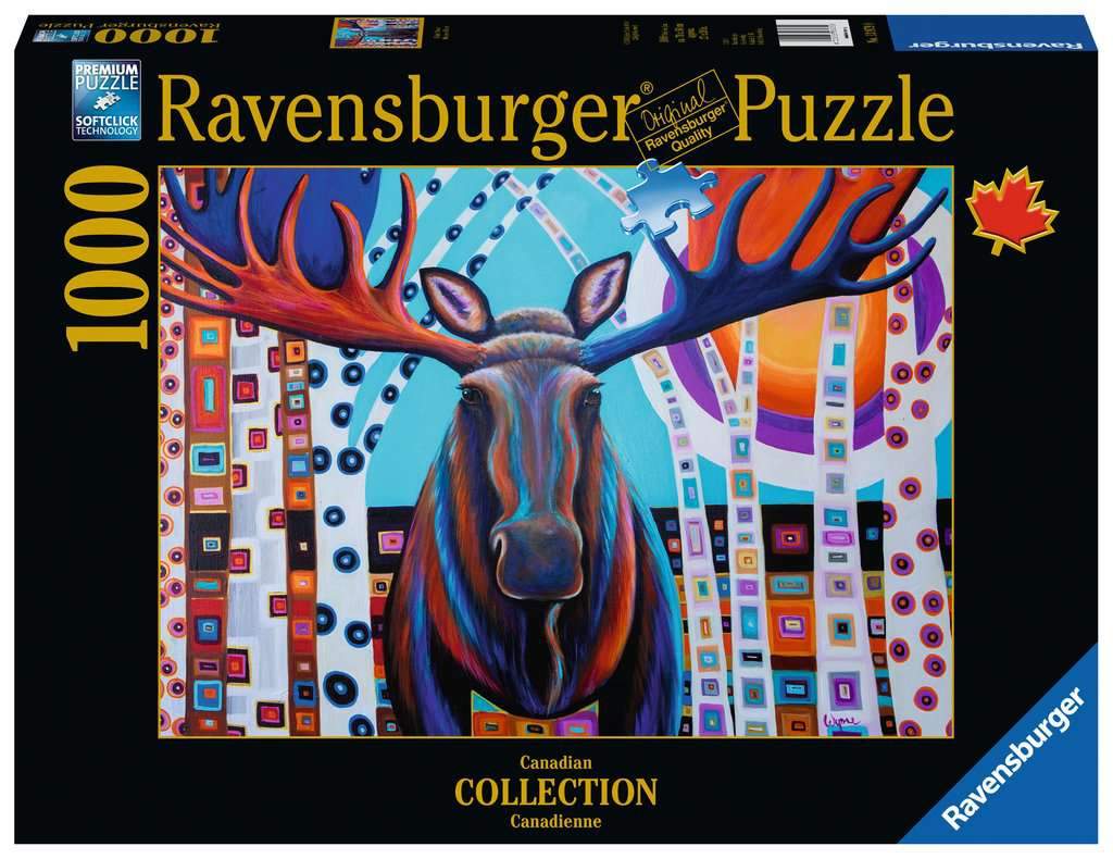 Ravensburger Canadian Collection Winter Moose 1000 Piece Puzzle