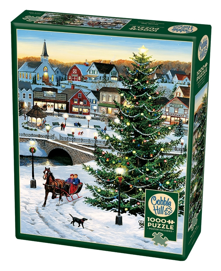 Cobble Hill Village Tree 1000 Piece Puzzle
