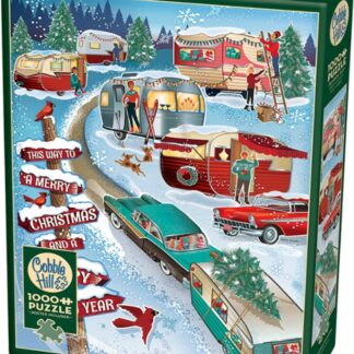 Cobble Hill Christmas Campers 1000 Piece Puzzle