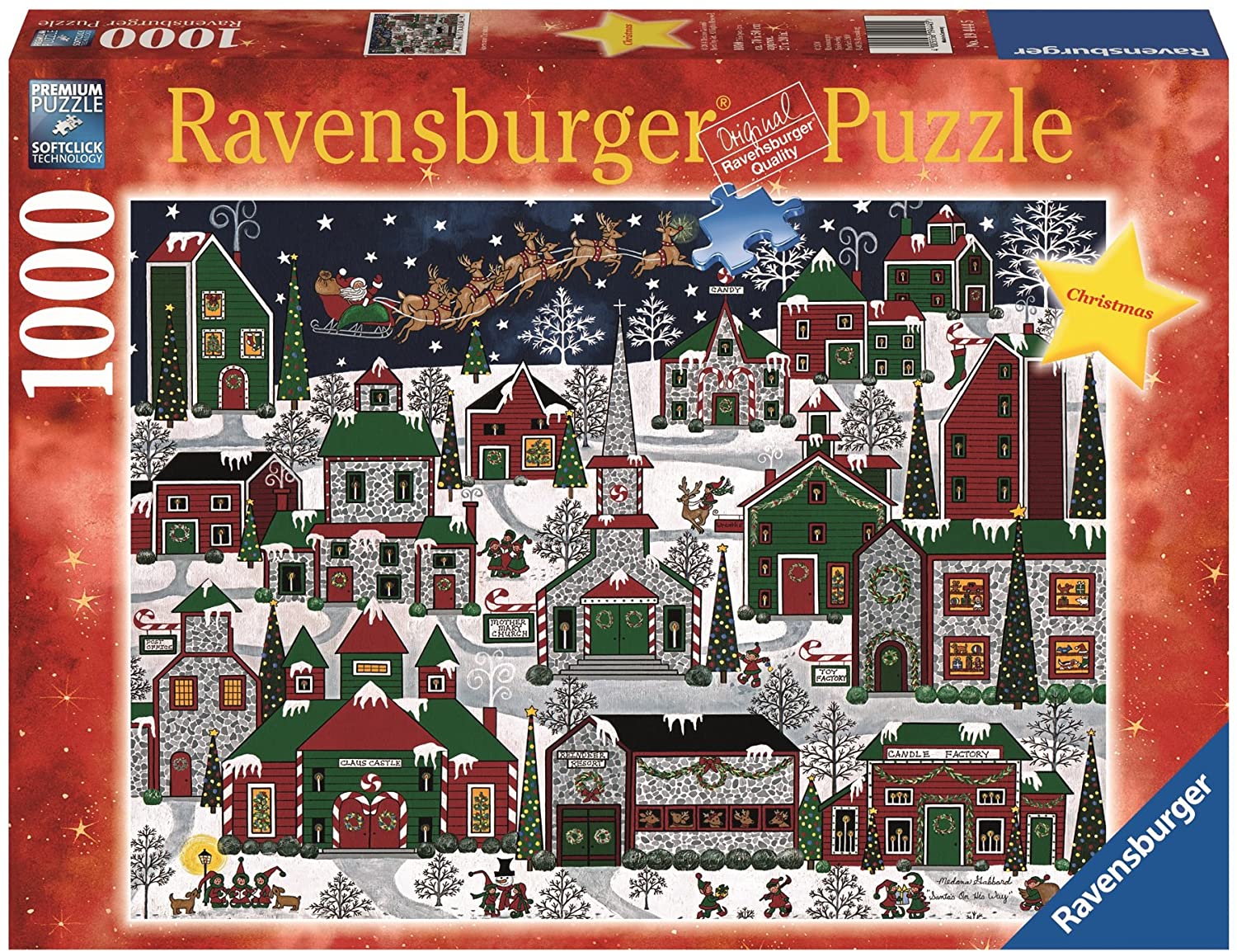 Ulmer Puzzleschmiede - Puzzle Winter-Genuss - Klassisches 1000 Teile Puzzle  für die kalte Jahreszeit - Motiv aus der Weihnachtsbäckerei fürs Puzzeln