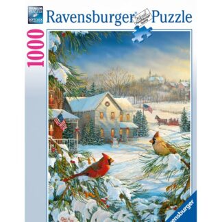 Ravensburger Winter Cardinals 1000 Piece Puzzle