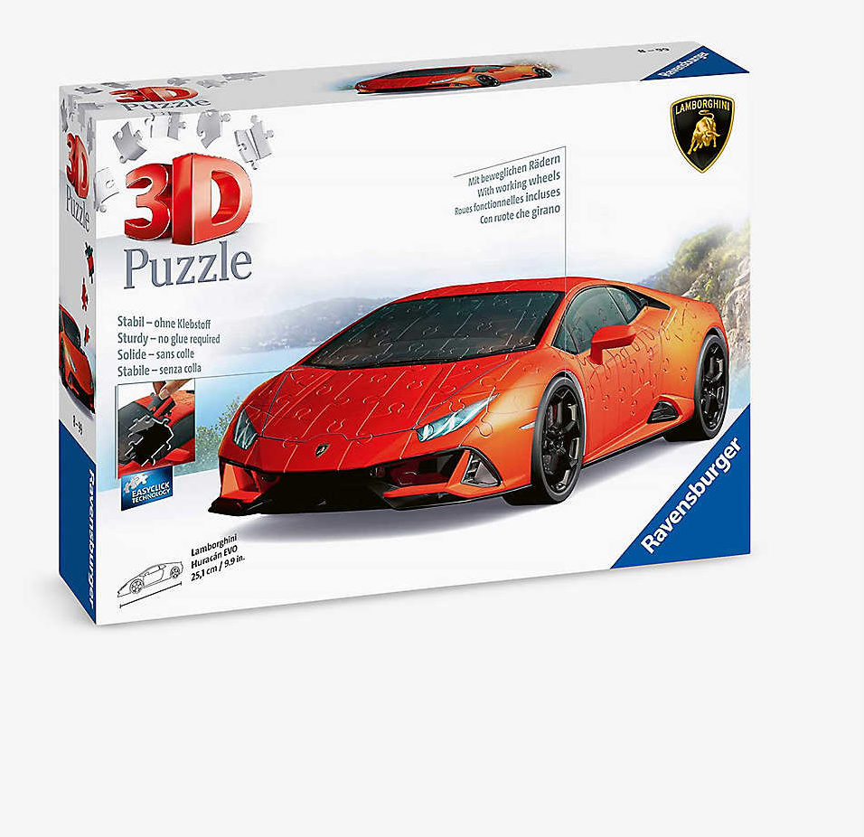 Ravensburger Lamborghini Huracan EVO140 Piece 3D Puzzle – The