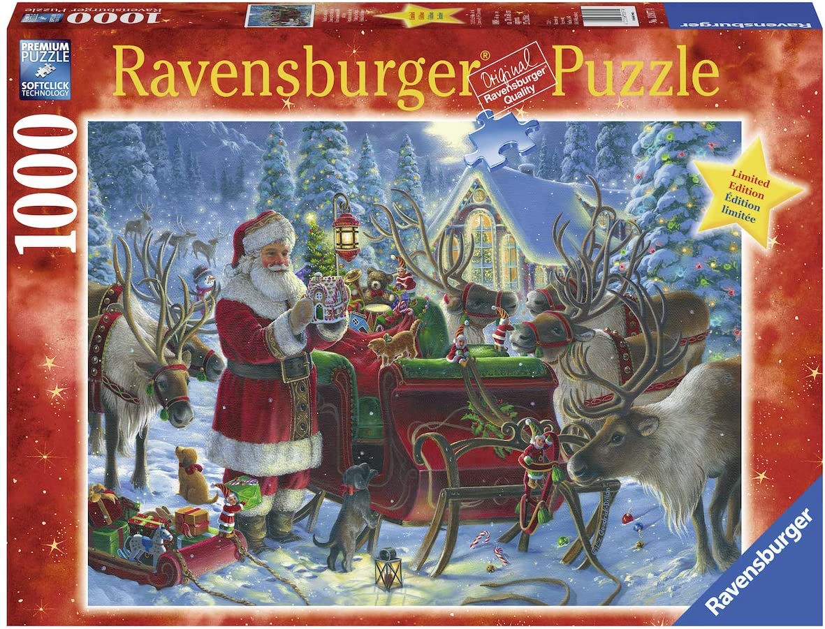 Ravensburger Limited Edition Santa Packing the Sleigh 1000 Piece Puzzle