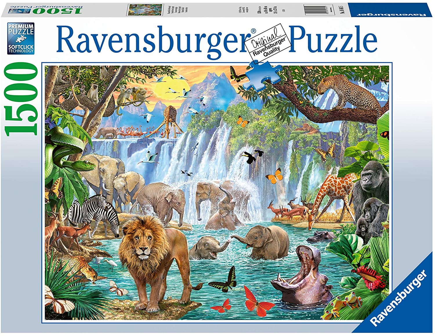 Ravensburger Waterfall Safari 1500 Piece Puzzle
