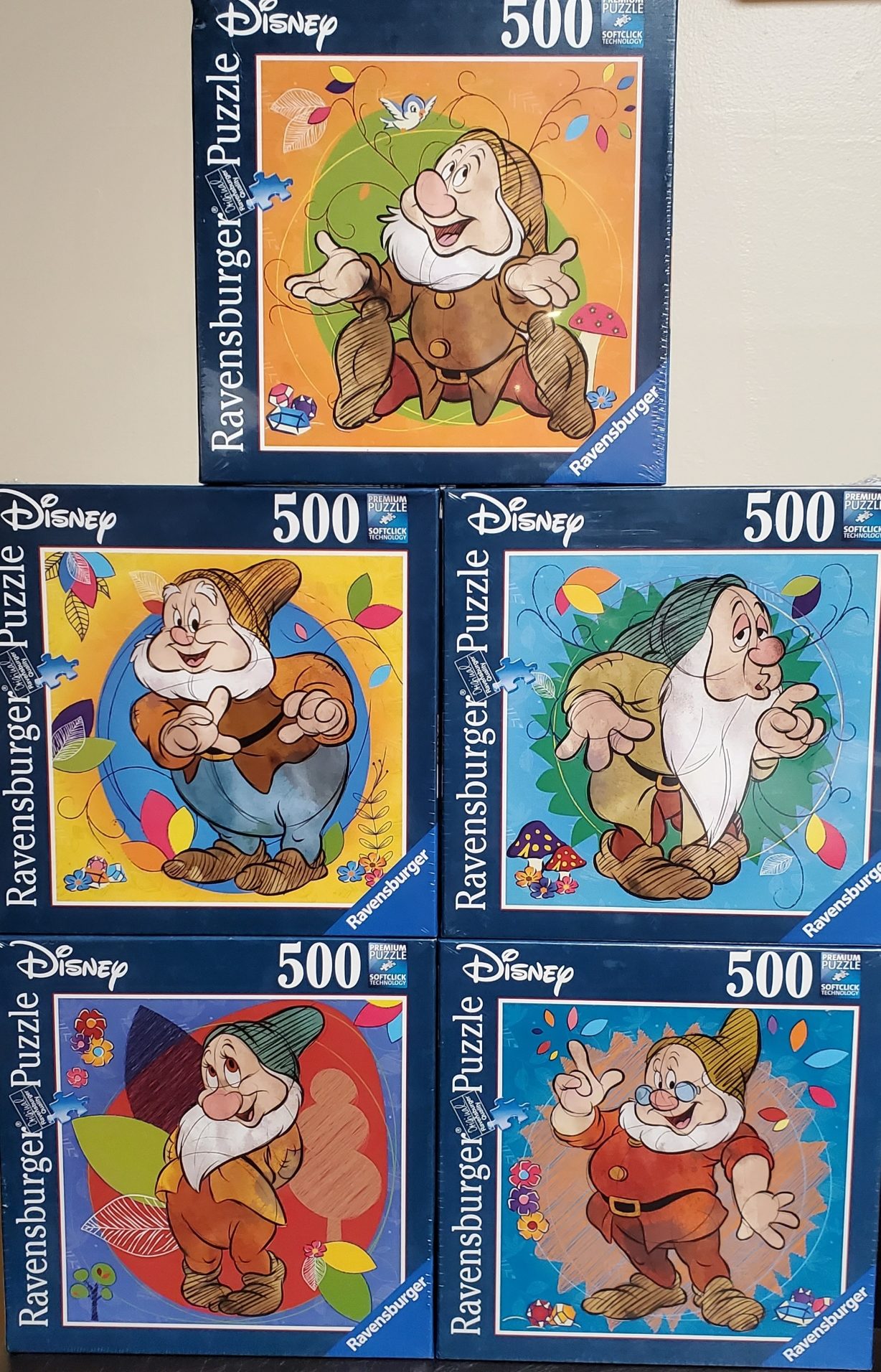 Ravensburger Disney Dwarfs 500 Piece Puzzle Bundle