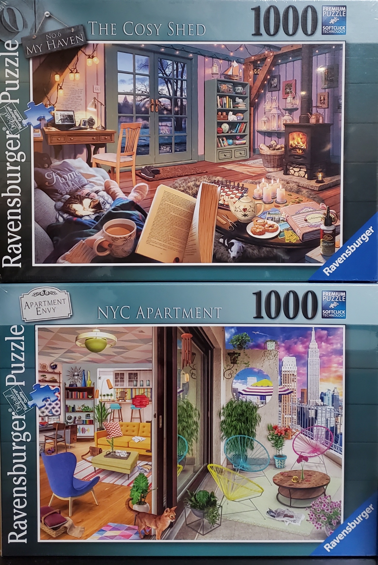 Ravensburger My Haven / Apartment Envy 1000 Piece Puzzle Bundle B