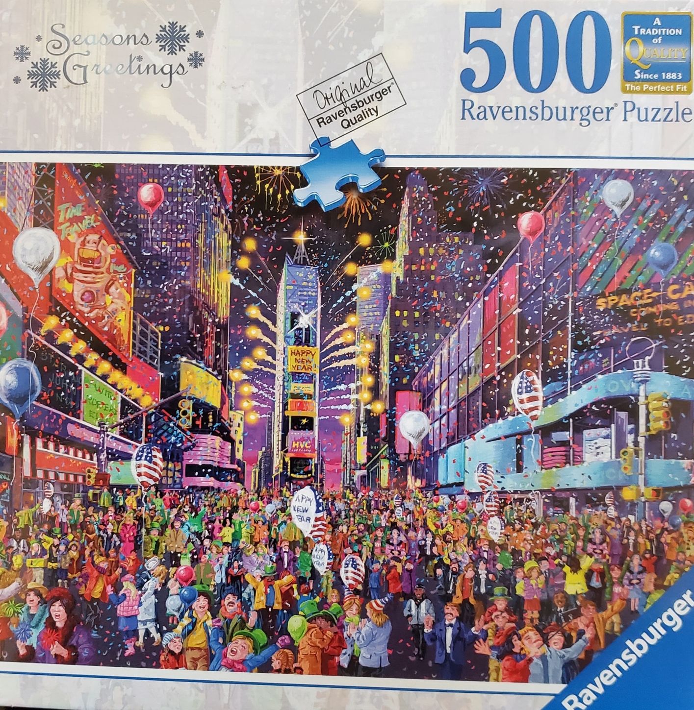 Ravensburger Seasons Greetings New Years in Times Square 500 Piece Puzzle