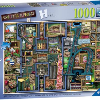 Ravensburger Colin Thompson Awesome Alphabet "H" 1000 Piece Puzzle