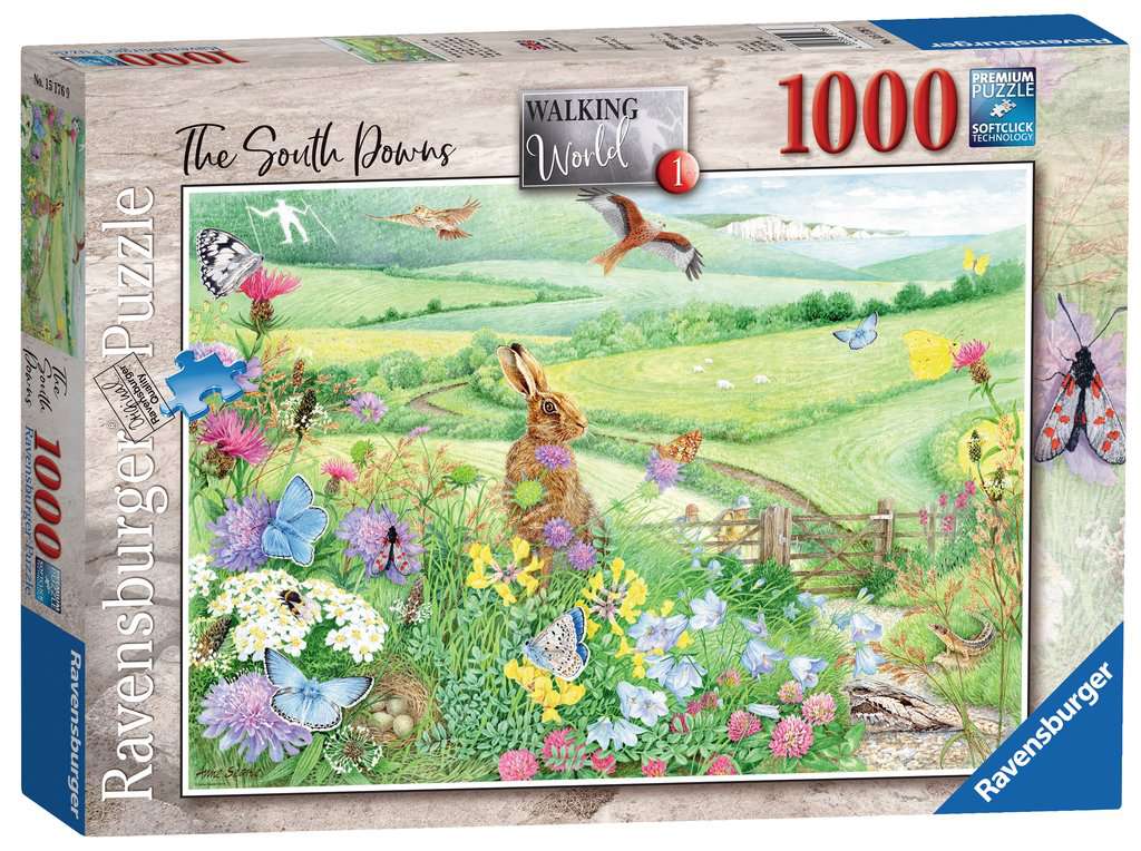 Ravensburger Walking World 1 South Downs 1000 Piece Puzzle