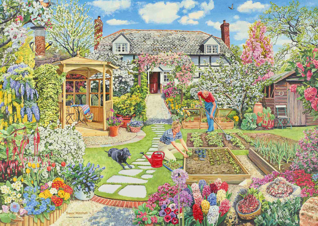 Ravensburger Jigsaw Puzzle 1000 Pcs Blooming Flower Garden 167623 for sale online 