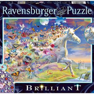 Ravensburger Brilliant Unicorn and Butterflies 500 Piece Puzzle